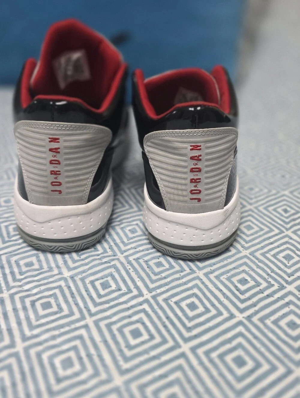 Jordan Red and Black Men's Sneakers